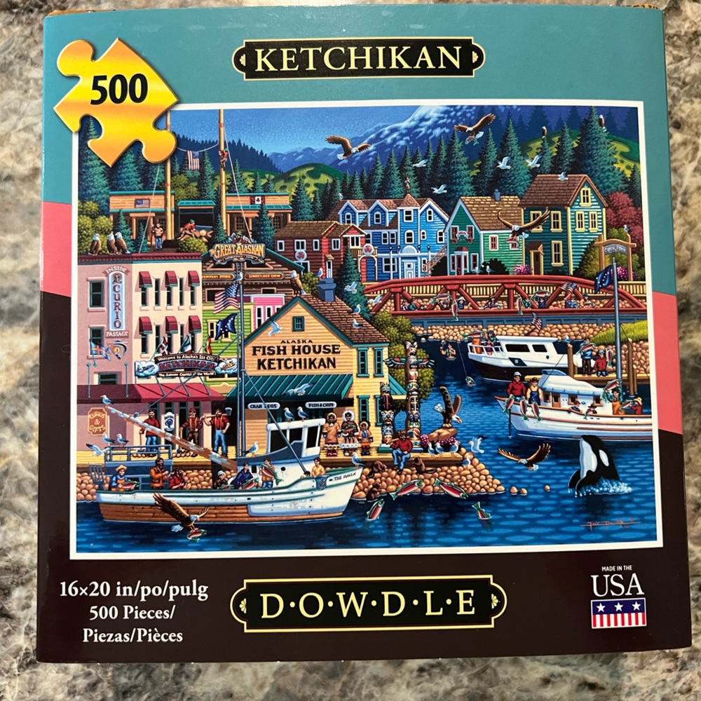 DOWDLE brand puzzle of Ketchikan Alaska